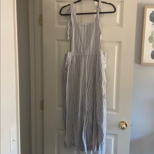 Culotte striped daytime jumpsuit